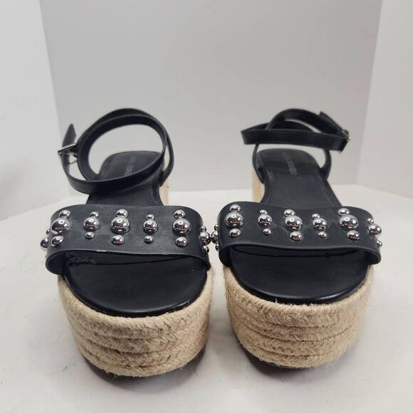 Marc Fisher Womens Black Joyce Espadrille Strappy Platform Sandal Size 6.5M - Picture 2 of 9